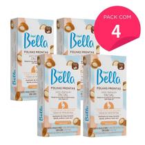 Kit 64 Folhas Prontas Depilação Facial com Óleo de Argan Depil Bella 4cx 16un