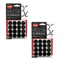 Kit 64 pçs protetor para moveis de borracha mesas cadeiras Kit 64 pçs protetor para moveis de borracha mesas cadeiras