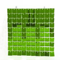Kit 64 Unidades Painel Decorativo Lantejoula Shimmer Wall Verde