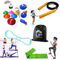 Kit 68 - Extensor 8kg + Mini Band + Corda + 10 Chapeus