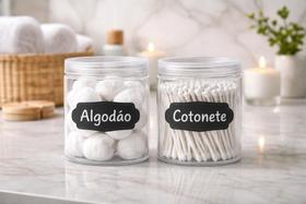 Kit 68 Unidades De Etiquetas Reutilizáveis Para Banheiro Com Caneta Apagável