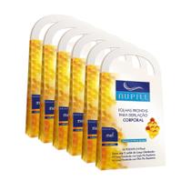 Kit 6cx Folhas Prontas para Depilação Corporal Pernas Mel Nupill 20 Folhas Kit 6cx Folhas Prontas para Depilação Corporal Pernas Mel Nupill 20 Folhas