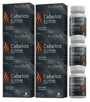 Kit 6cx Nuova Cabelos E Unhas 60 Cápsulas - Catarinense - Catarinense Pharma