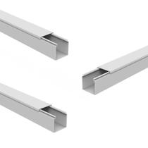 Kit 6mts Canaleta Fechada Painel Elétrico Fio 50x50 Branca Kit 6mts Canaleta Fechada Painel Elétrico Fio 50x50 Branca