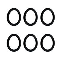 Kit 6un Anel da Válvula Compatível com Bomba Annovi Reverberi 5.5