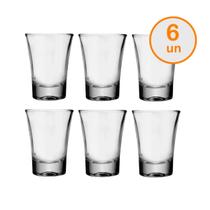 Kit 6un Copo Shot Tequila Dose Cachaça licor vidro aperitivo