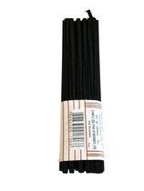 Kit 6un Elástico Chato N6, 4mm, preto poliéster 10 metros