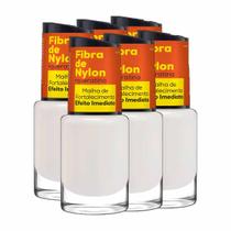 kit 6un Esmaltes Fortalecimento de Unhas 10ml - Cora