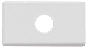 Kit 6un Módulo Tampo com 1 Furo 9,5 mm Tramontina IzyFlat Branco