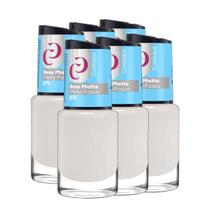 Kit 6un O Melhor Esmalte Efeito Fosco Base Matte 10ml - Cora