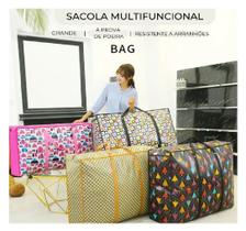 Kit 6un Sacola Sacolão GG Paraguai Bolsa Viagem 80cm