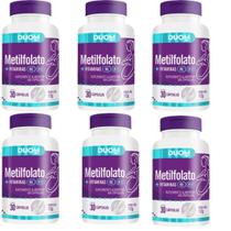 Kit 6un Suplemento Metilfolato + Vitaminas 30Cps - Duom