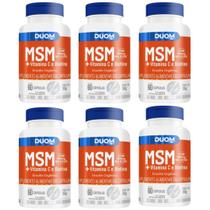 Kit 6un Suplemento MSM+Vitamina C e Biotina 60Cps - Duom