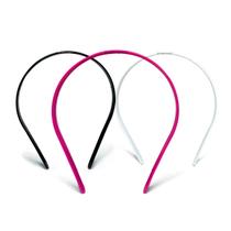 Kit 6UND Arco Tiara Simples Liso Confortável Básico Plástico