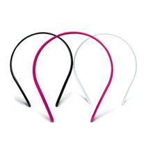 Kit 6UND Arco Tiara Simples Liso Confortável Básico Plástico