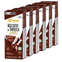 Kit 6Und Biscoito De Tapioca Chocolate S/ Gluten Fhom 60G