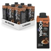 Kit 6und YoPRO UHT Energy Boost Cappuccino 250g 15g Proteína Kit 6und YoPRO UHT Energy Boost Cappuccino 250g 15g Proteína