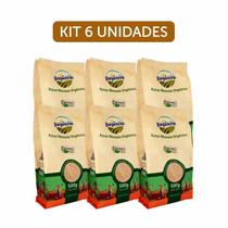 Kit 6X: Açúcar Mascavo Orgânico Biorgânica 500g