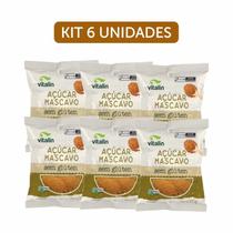 Kit 6X: Açúcar Mascavo Orgânico Vitalin 300G