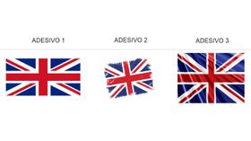 Kit 6x Adesivo Bandeira Inglaterra Land Rover Uk Evoque