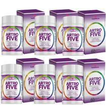 Kit 6x Artrofive Colágeno tipo 2, Cálcio, Magnésio, Vit D3 K2 60 Cápsulas 500mg Tuttiflora