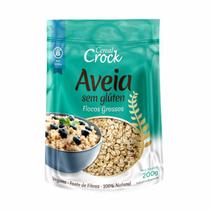 Kit 6X: Aveia em Flocos Grossos Sem Glúten Leve Crock 200g Kit 6X: Aveia em Flocos Grossos Sem Glúten Leve Crock 200g