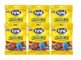 Kit 6x Bala Fini Gelatina Minhoca Brilho 90g - Cimed Kit 6x Bala Fini Gelatina Minhoca Brilho 90g - Cimed
