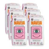 Kit 6X: Bebida Vegetal Aveia Deleitinho Morango Naveia 200Ml