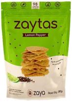 Kit 6X: Biscoito Zaytas Lemon Pepper Sem Glúten Zaya 80G