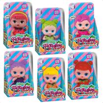 Kit 6x Brinquedo Boneca Coleção Frutinhas 19cm Cotiplas