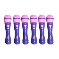 Kit 6x Brinquedo Microfone Musical Infantil Roxo - AP TOYS Kit 6x Brinquedo Microfone Musical Infantil Roxo - AP TOYS