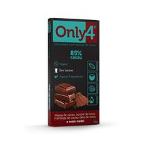 Kit 6X: Chocolate 85% Cacau Sem Lactose Vegano Only4 80G