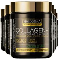 Kit 6x Colágeno Collagen Plus 264g Belíssima Sabor Limão