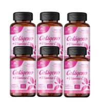 Kit 6x Colágeno Hidrolisado+Vitamina C Com 60 Cáp - Reativa