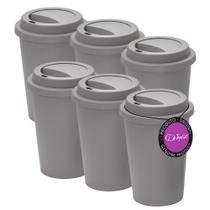 Kit 6x Copos para Viagem 450 ml Jacarta TopGet Kit 6x Copos para Viagem 450 ml Jacarta TopGet