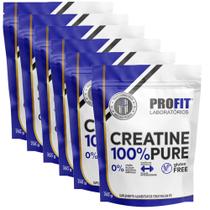 Kit 6x Creatina Pura Monohidratada Refil 250g Profit