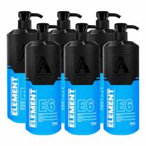 Kit 6x Creme Pós Barba Element E6 350ml Original Alfa Look's