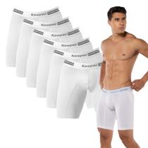 Kit 6x Cueca Box Longleg Masculina Esportiva Assadura Keeper