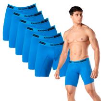 Kit 6x Cueca Box Longleg Masculina Esportiva Assadura Keeper