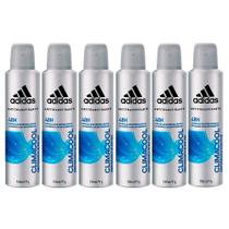 Kit 6X Desodorante Adidas Climacool Aerosol Antitranspirante 48h 150ml