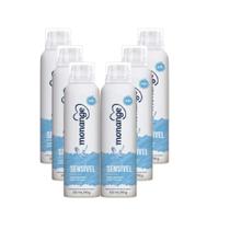 Kit 6x Desodorante Monange Aerosol 150ml Sensível Sem Perfume COTY