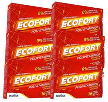 Kit 6x Ecofort Energizante Com 16 Flaconetes - Ecofitus