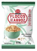 Kit 6X: Flocos de Arroz Integral com Açúcar Mascavo Okoshi 50g