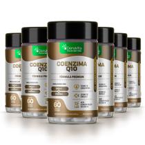 Kit 6x Frascos Coenzima Q10 + Ômega 3 + Vitamina E, Coq10, Tcm - Vegano - Denavita