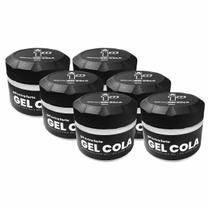 Kit 6x Gel Cola Incolor Profissional 300g Alfa Look's