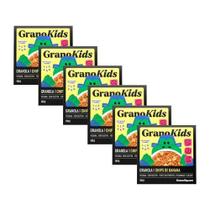 Kit 6X: Granola Granokids Chips Banana Sem Glúten