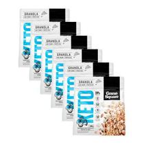 Kit 6X: Granola Keto Macadâmia Chocolate Branco Sem Glúten