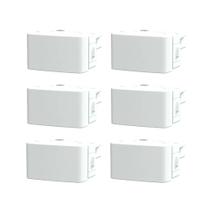 Kit 6x Interruptor Branco Simples Lunare Up Schneider S40010