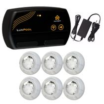 Kit 6x LED RGB 4W ABS Piscina + Comando Wifi Alexa - Luxpool