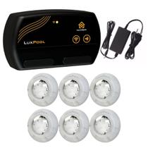 Kit 6X Led Rgb 4W Abs Piscina + Comando Wifi - Luxpool